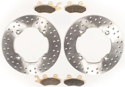 2014 2015 Can-Am Maverick XRS 1000R 4x4 Front Brake Rotors and Brake Pads - Image 1 of 4