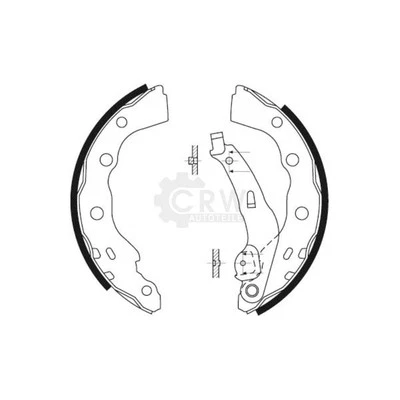 Juego De Zapatas De Freno Traseras Para Mitsubishi Carisma DA SPACE STAR - Imagen 1 de 2