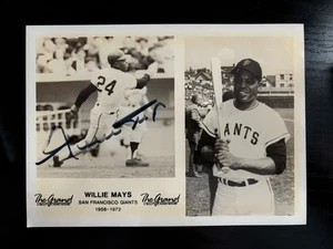 Willie Mays Autographed Atlantic City Promo Card 100% Authentic No COA 5X7 - Picture 1 of 8
