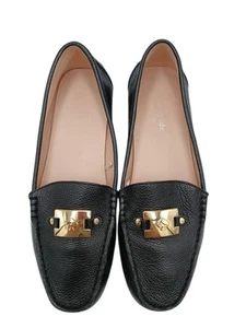 Kate Spade New York Women's Carmen Loafers Black Leather Size 8.5 B NWOT - Picture 1 of 9