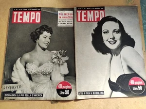 RIVISTA TEMPO LOTTO .N.45 - 46 /1950  LA  PIU' BELLA D'AMERI8CA, LINDA IN ITALIA - Foto 1 di 1