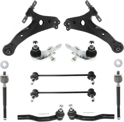 10 Pcs Front Suspension Kit-Control Arms Tie Rods Sway Bars & Ball Joints - Image 1 of 4
