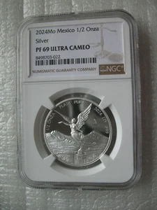 Moneda de Plata Prueba Libertad México 2024 1/2 Onza NGC PF69 - Imagen 1 de 4