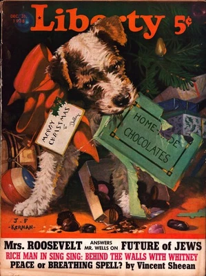 Liberty Weekly Magazine 31 декабря 1938 HG Wells vs. Mrs. Roosevelt J.F. Kernan - Изображение 1 из 3