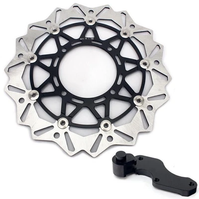 Disco de freno y adaptador de gran tamaño para Kawasaki KX250F KX450F 06-14 KX125 KX250 06-08 Foto 1 de 4