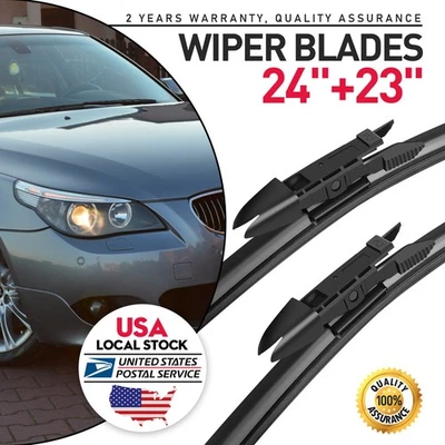 Limpiaparabrisas delantero 24"+23" toda temporada para BMW 525i 530i N52 2004-2007 Foto 1 de 4