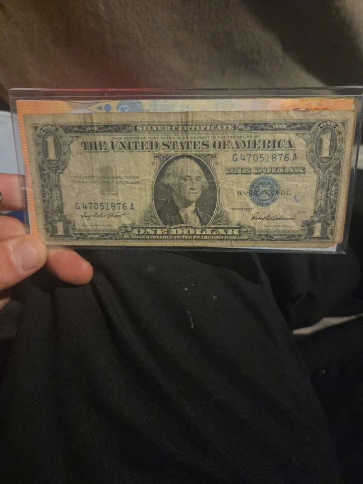 1957 系列 A 蓝色印章 1 美元银币证书 — 第 1/1 张图片