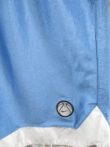 Vintage Nike Basketball Shorts Herren 2XL Carolina blau glänzend Baggy Dazzle Y2K - Bild 1 von 15