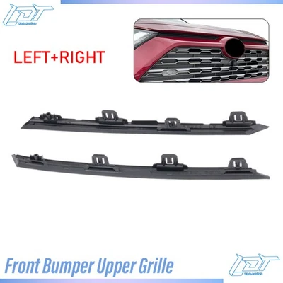 Fits Toyota RAV4 Prime 2021-2024 Grille Trims | Driver And Passenger Side | Pair - Image 1 of 4