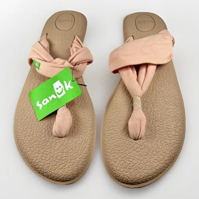 Sandalias SANUK Yoga Sling 2 Talla 10 Tostado Desnudo Rosa Correa Elástica Yoga Mat Acolchado Foto 1 de 4