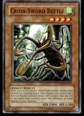 Cross-Sword Beetle Crimson Crisis CRMS-EN035 MP YuGiOh TCG | Buy 10 Get 10 Free - Image 1 of 2