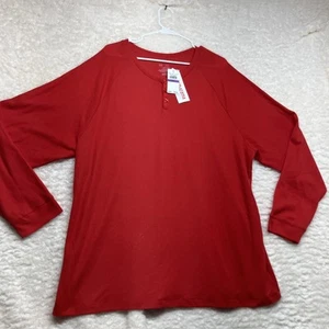 pajamarama Mens Long Sleeve PJ Top Red Size XXL NWT - Picture 1 of 15