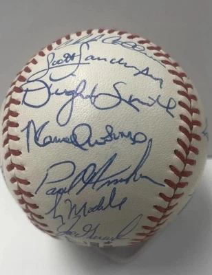 1989 Chicago Cubs Team Signed Baseball 28 sig. Dawson, Sandberg, Maddux JSA - Image 1 of 4