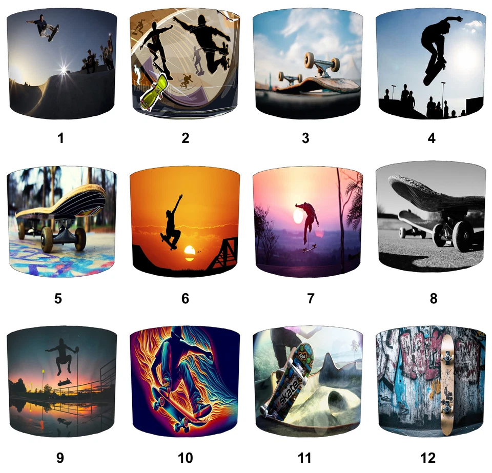 Pantallas de Skateboarding Luces de Techo Lámpara de Mesa Pantallas Colgantes Foto 1 de 1