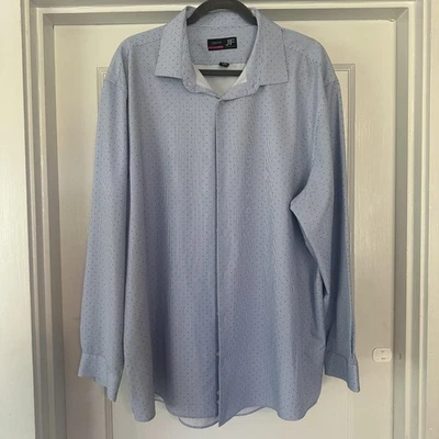 Camisa JF J Ferrar Para Hombres 2XL Calce Ajustado Elastizada Abotonada Manga Larga Vestido XXL Foto 1 de 4