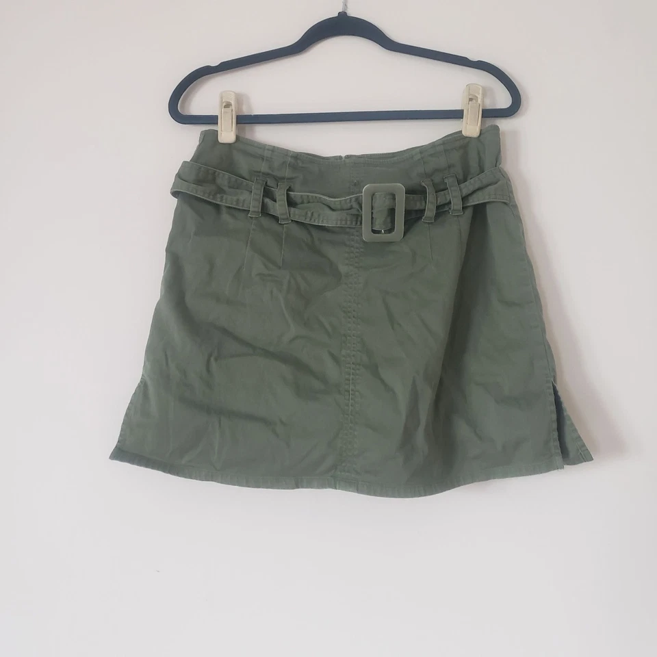 Skort Bamboo Traders Feminino Verde Exército Tamanho 10 Y2K Goprcore Grunge Retrô Casual - Imagem 1 de 4