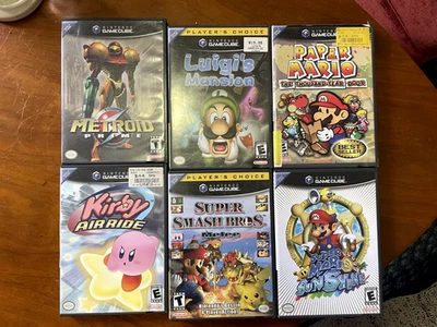 GameCube Classics Bundle – Melee, Paper Mario, Kirby, Luigi, Sunshine, Metroid - Image 1 of 4