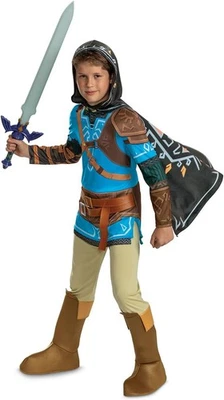 Link Deluxe Legend Zelda Tears Kingdom Disfraz Elegante Halloween Niño Foto 1 de 3