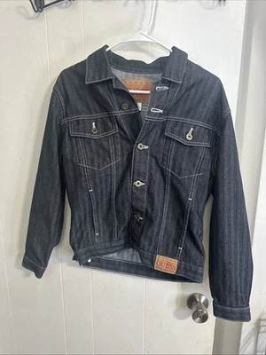 Chaqueta de Camionero Denim Negra Vintage GUESS Juvenil Talla XL 16-18 Foto 1 de 4