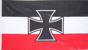 NEW 3ftx5ft GERMAN NAVY JACK IRON CROSS FLAG DOUBLE SIDED better quality - Picture 1 of 3