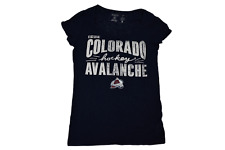 Ccm Womens Nhl Colorado Avalanche Hockey Burnout Shirt New S, M, L