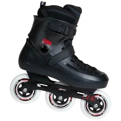 Powerslide Zoom 100 Freeride-Inline-Skate Hardboot-Freeskates 3 Rollen 100mm/84A - Bild 1 von 4
