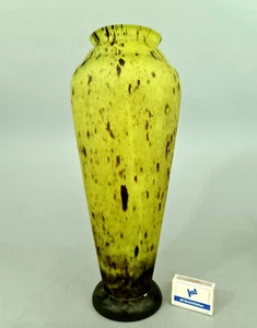L0471 Art Deco Glas Vase, sign. Lorrain (VERRERIE D'ART LORRAIN) um 1925, H=35cm - Picture 1 of 13