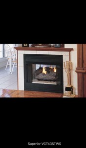Superior vct43stws “f0284” see thru fire box