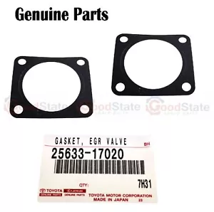Genuine Toyota LandCruiser HDJ100 1HD FTE 4.2 Diesel EGR Valve Gasket x2 - Picture 1 of 12