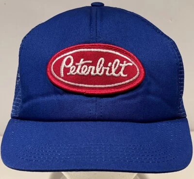 De colección Peterbilt Azul con Parche Rojo Trucker Espuma Sombrero Snapback Tonkin Etiquetado Usado en Excelente Condición Foto 1 de 4