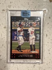 2018 Topps Archives Signature Andruw Jones 2007 Bowman Auto Autograph 1/1 Braves