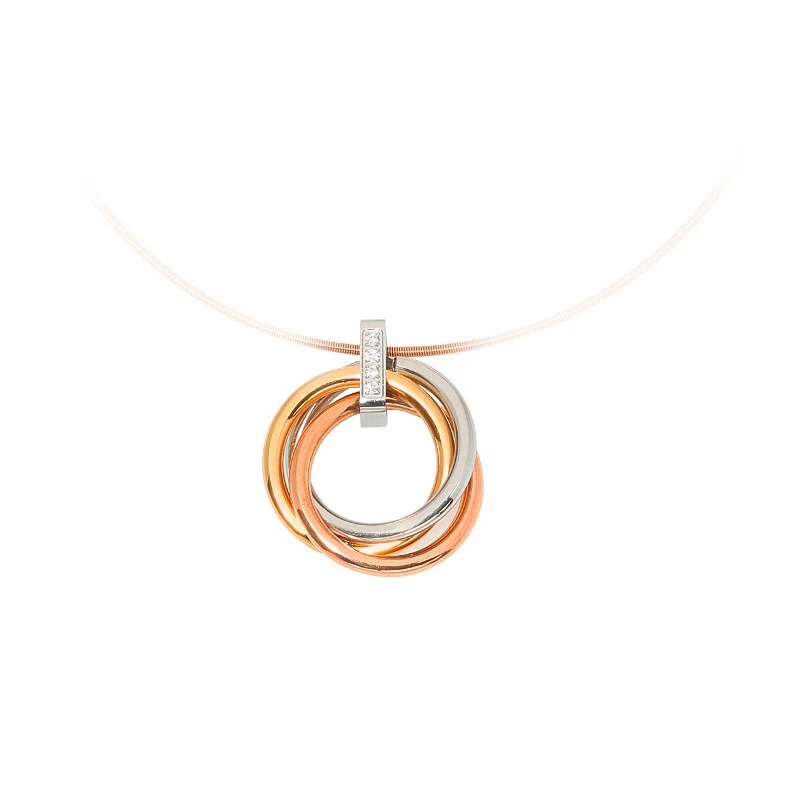 MAGNETIX Magnet Anhänger 5433 Tricolor-Ringe m. Schlaufe (25mm) Magnetschmuck - Bild 1 von 1