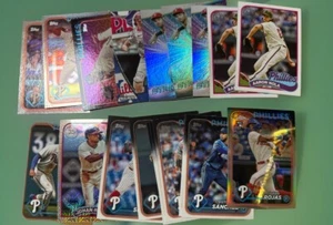 2024 Topps Update S2 Philadelphia Phillies Lot of 19 Cards Inserts Rookies Base - Bild 1 von 1