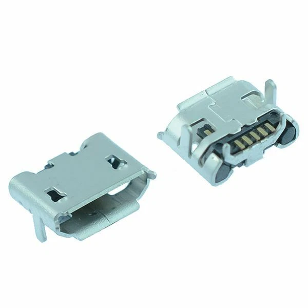 2 x Micro USB Type B Horizontal Female Connector Socket SMD