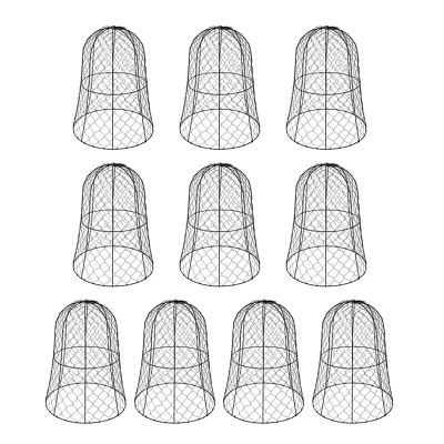 (10 paquetes) Cloche de alambre de pollo de jardín de 13" de diámetro x 15,7" de altura, cubierta para plantas Foto 1 de 4
