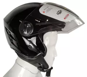 Casco moto scooter jet aperto nuovo ultima omologazione CE 22.06 visiera lunga - Foto 1 di 11