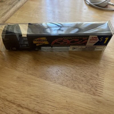 Golden Wheel Pennzoil Racing 1/64 - Semi And Trailer Race Car Carrier NIB - Image 1 of 4