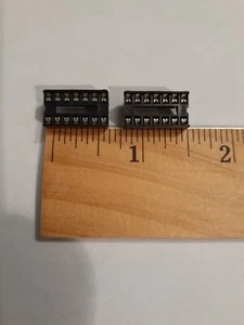 (2 PCS) 14-Pin DIP IC Socket Adaptor Solder Type Retention Contact - USA SELLER! - Picture 1 of 4