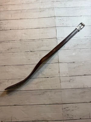 Chaps Boys Reversible Black Brown Leather Silver Buckle Basic Belt Sz. S 22-24in - Image 1 of 4