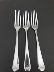 Vintage Medallion Silver Chrome Plated 19 cms Dinner Forks x 3 - Picture 1 of 9