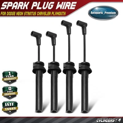 Juego de 4 cables de bujía para Dodge Neon Stratus Chrysler Cirrus Plymouth Breeze Foto 1 de 4