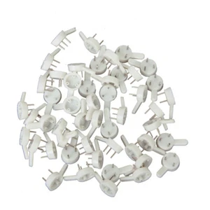 50 Pcs Photo Frame Hanging Clip Hook Wall Picture Hard Hooks - Picture 1 of 3