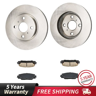 Pastillas de freno rotores de disco delanteros de 255 mm para Toyota Yaris 2007-2018 Scion iQ EV Foto 1 de 4