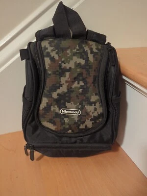 Nintendo Gameboy, DS, Switch Lite Mini Mochila Estuche de Transporte Ejército Camuflaje Foto 1 de 4