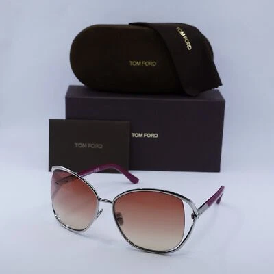Gafas de sol Tom Ford FT1091 16T brillantes paladio/burdeos degradadas 62-16-120 nuevas... Foto 1 de 4