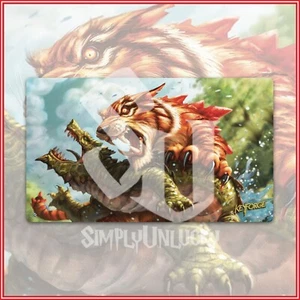 KEYFORGE: Mighty Tiger PLAYMAT Card Game Pokemon Yugioh Fantasy Flight - Picture 1 of 2