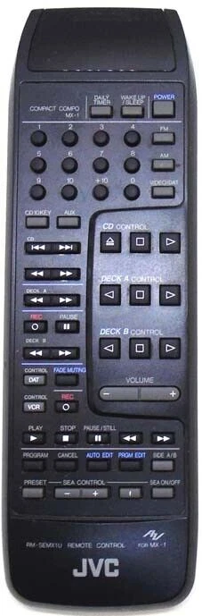 Original JVC Victor Audio System CA-MX1BK CA-MX1BLK Remote Control - Image 1 of 1