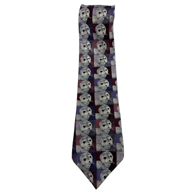 Corbata para hombre de especies en peligro de extinción repetitiva diseño de caras de sello animales marinos temática Foto 1 de 4