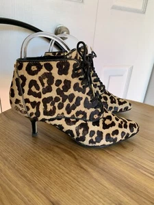 Women Michael Kors Multicolor Animal Print Ankle Boots - Size 6M - Picture 1 of 24