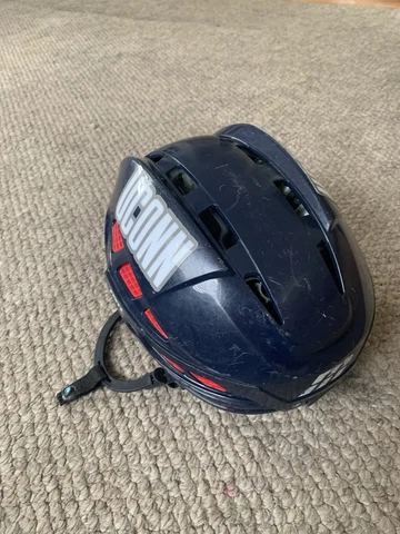UCONN HUSKIES NAVY HOCKEY HELMET USED Cover